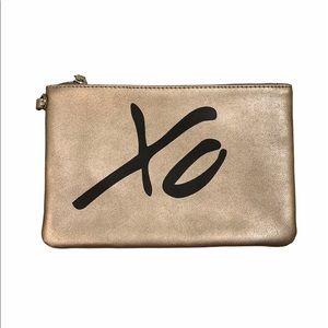 Banana Republic Metallic Kisses and hugs XO clutch